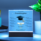 Graduation Gift for Granddaughter – LED Acrylic Plaque with Inspirational Message | Class of 2026 Keepsake