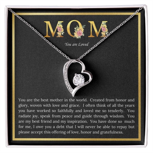 Mom, You Are Love - Forever Love Necklace