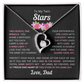 To My Daughter(s) — Beautiful Forever Love Necklace & Heartwarming Messages from Dad (Only, First, Second, Third, Fourth, Fifth, or Twins)