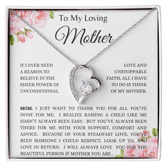 To Mom - Forever Love Necklace