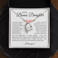 To My Bonus Daughter Gift - Forever Love Necklace with "My Soul Still had Space" Message