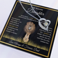 To My Beautiful Daughter Gift – Forever Love Necklace & This Old Lion Message Card
