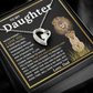 To My Daughter Gift – Forever Love Necklace & This Old Gray Bearded Lion Message Card