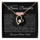 Bonus Daughter Forever Love Necklace from Bonus Dad – Poetic Message Card Gift for Stepdaughter