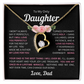 To My Daughter(s) — Beautiful Forever Love Necklace & Heartwarming Messages from Dad (Only, First, Second, Third, Fourth, Fifth, or Twins)