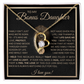 To My Bonus Daughter Gift - Forever Love Necklace with "This Old Lion Has Your Back" Message