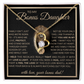 “To My Bonus Daughter” Forever Love Necklace Poetic Gift from Bonus Dad to Stepdaughter