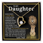 To My Daughter Gift – Forever Love Necklace & This Old Gray Bearded Lion Message Card