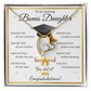 Graduation Gift for Bonus Daughter – Forever Love Necklace with Message Card | Class of 2026 Keepsake
