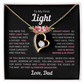 To My Daughter(s) — Beautiful Forever Love Necklace & Heartwarming Messages from Dad (Only, First, Second, Third, Fourth, Fifth, or Twins)