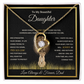 To My Beautiful Daughter Gift – Forever Love Necklace & This Old Lion Message Card