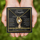 To My Beautiful Daughter Gift – Forever Love Necklace & This Old Lion Message Card