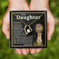 To My Daughter Gift – Forever Love Necklace & This Old Gray Bearded Lion Message Card