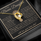 “To My Bonus Daughter” Forever Love Necklace Poetic Gift from Bonus Dad to Stepdaughter