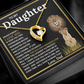 To My Daughter Gift – Forever Love Necklace & This Old Gray Bearded Lion Message Card