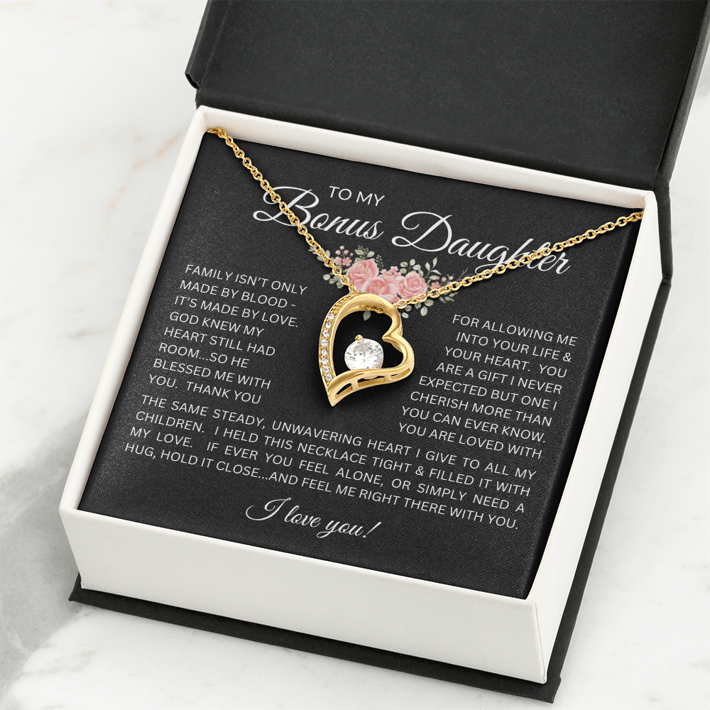Blessed to Have You - Bonus Daughter Forever Love Necklace Stepdaughter / Bonus Daughter Gift from Bonus Dad