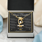 Graduation Gift for Bonus Daughter – Forever Love Necklace with Message Card | Class of 2026 Keepsake