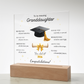 Graduation Gift for Granddaughter – LED Acrylic Plaque with Inspirational Message | Class of 2026 Keepsake