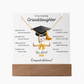 Graduation Gift for Granddaughter 2026 – LED Acrylic Plaque with Necklace | Inspirational Keepsake Bundle