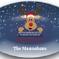 Rudolph “Search the Skies” Personalized Christmas Platter