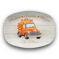 Thankful • Grateful • Blessed Personalized Thanksgiving Platter 10in x 14in