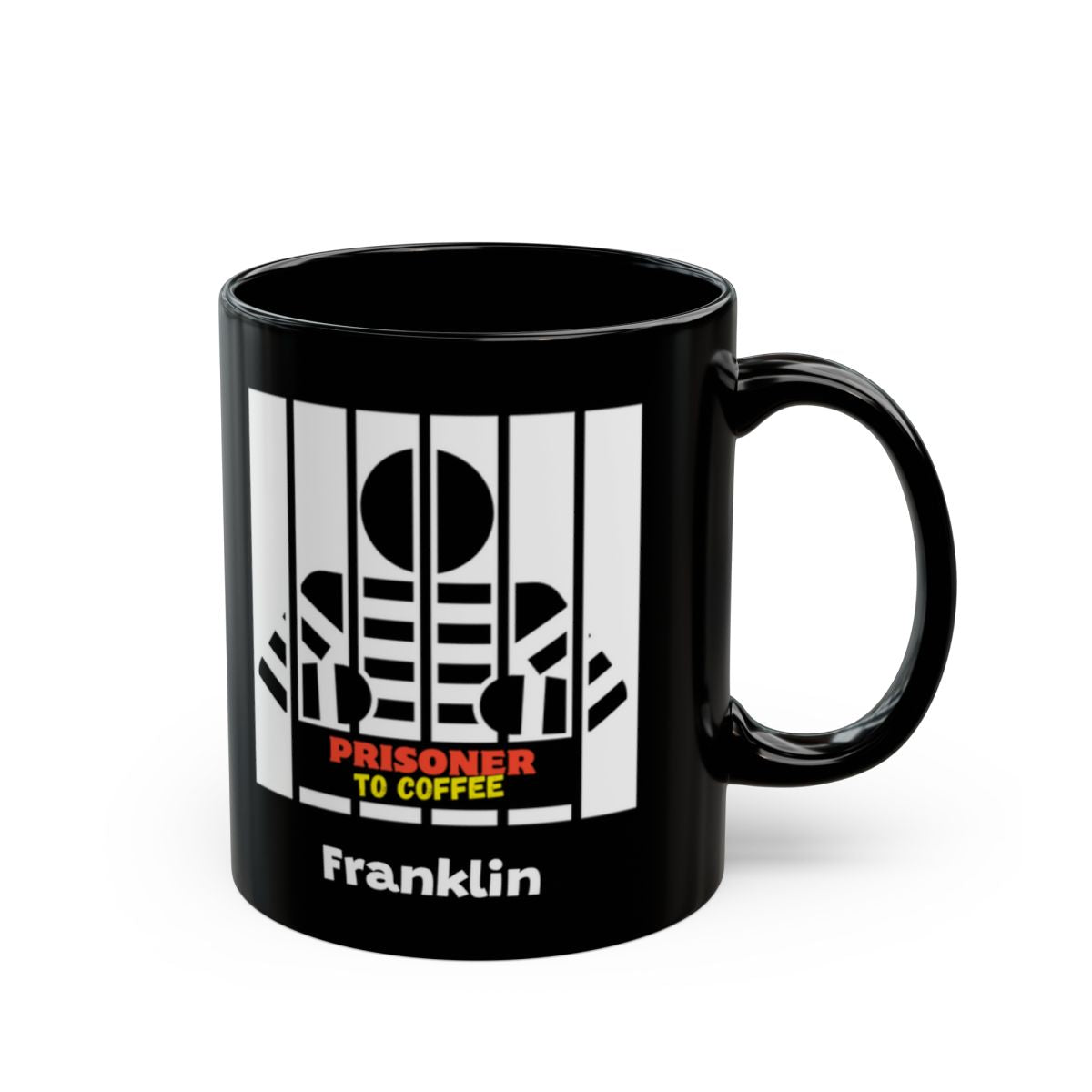 "Prisoner" Black Mug (11oz, 15oz) - PERSONALIZED