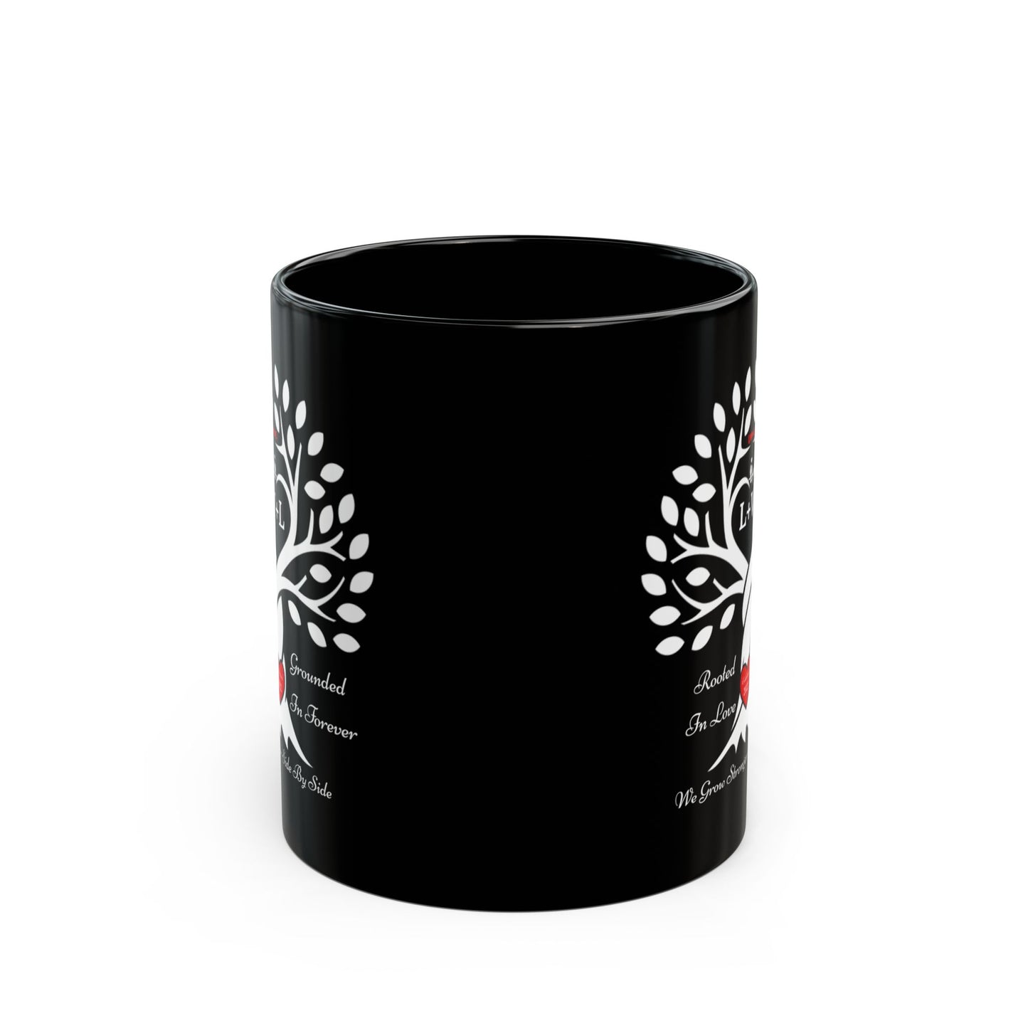 Personalized Love Birds “Rooted in Love” Family Tree Mug – Custom Initials & Established Year (11oz & 15oz)