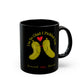 Couples PERSONALIZED "I'm So Glad I Pickled You" - Black & White Ceramic Mug, (11oz, 15oz)