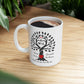Personalized Love Birds “Rooted in Love” Family Tree Mug – Custom Initials & Established Year (11oz & 15oz)