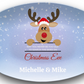 Rudolph “Search the Skies” Personalized Christmas Platter