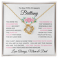 To Our Daughter(s) — Beautiful Love Knot Necklace & PERSONALIZED Heartwarming Message from Mom & Dad (Only, First-Born, Second, Third, Fourth, Fifth, or Twins)