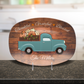 Thankful • Grateful • Blessed Personalized Thanksgiving Platter 10in x 14in