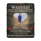 Personalized “WANTED” Love Soft Velveteen or Sherpa Blanket – Custom Photo, Name & Why Reward Poster