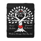 Love Birds “Rooted in Love” Couple’s PERSONALIZED Initials Blanket