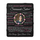 Soft & Beautiful PERSONALIZED Blanket - Black Sherpa Fleece 60" x 80"