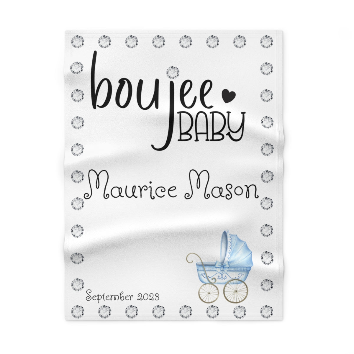 PERSONALIZED Boujee Baby - Soft Beautiful Blanket 30" X 40"