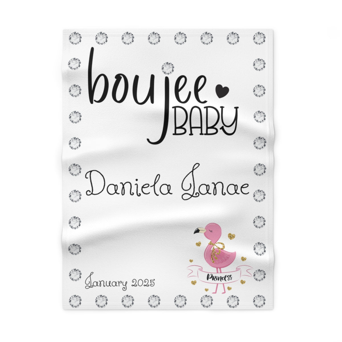 PERSONALIZED Boujee Baby - Soft Beautiful Blanket 30" X 40"