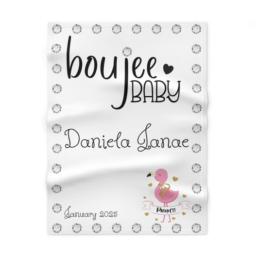 PERSONALIZED Boujee Baby - Soft Beautiful Blanket 30" X 40"