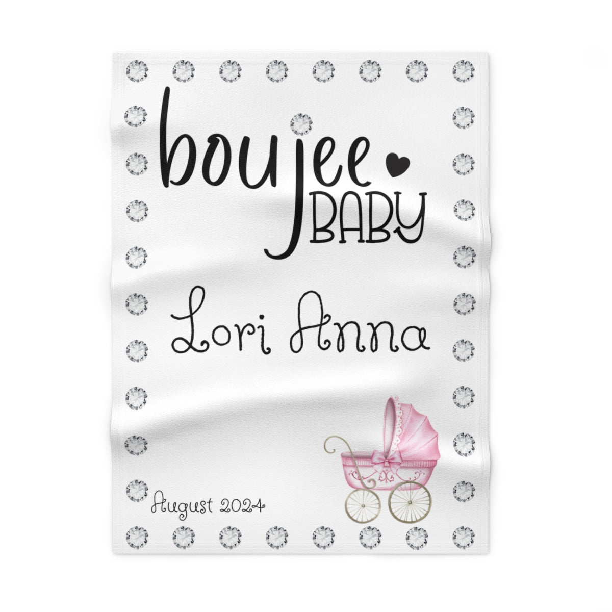 PERSONALIZED Boujee Baby - Soft Beautiful Blanket 30" X 40"