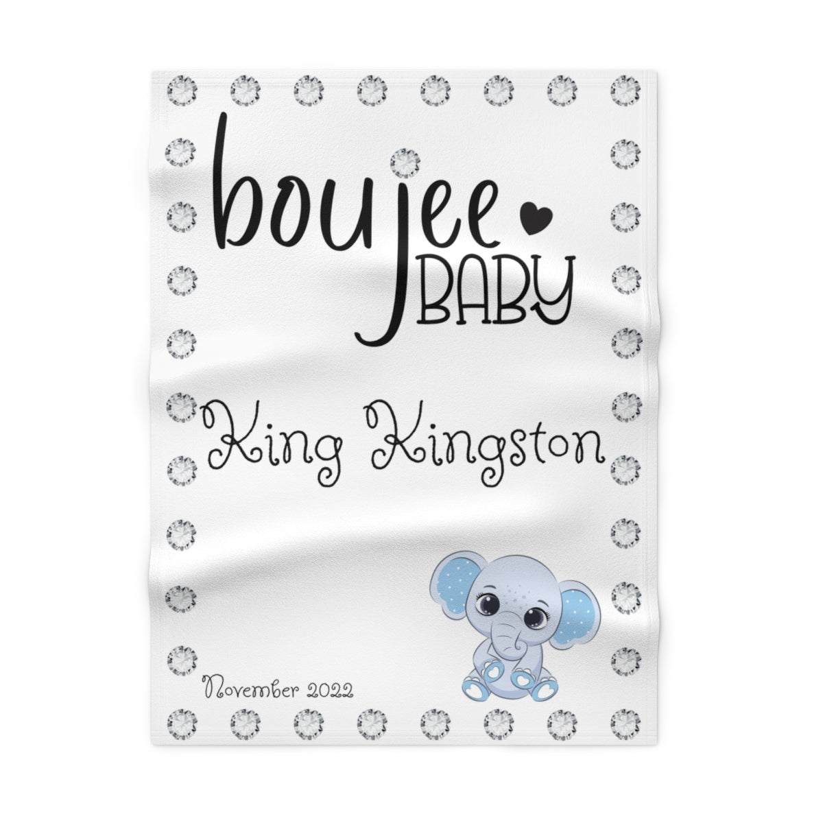 PERSONALIZED Boujee Baby - Soft Beautiful Blanket 30" X 40"