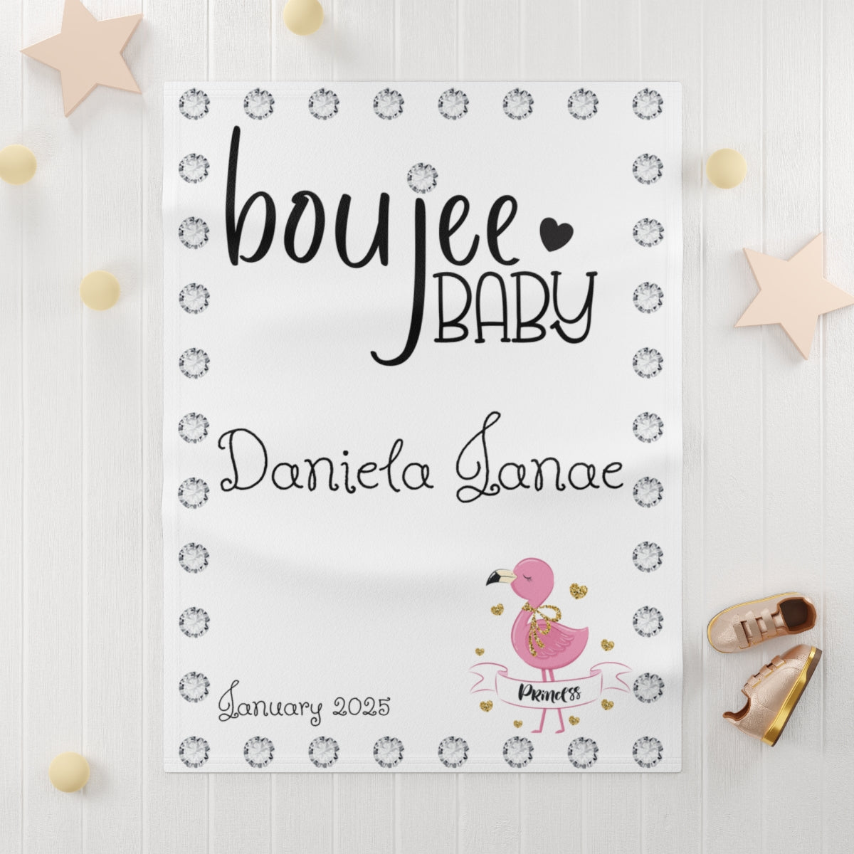 PERSONALIZED Boujee Baby - Soft Beautiful Blanket 30" X 40"