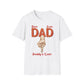 Personalized Best Dad "In Lights" Ever with Cast/Children's Names - Softstyle T-Shirt