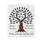 Love Birds “Rooted in Love” Couple’s PERSONALIZED Initials Blanket
