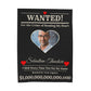 Personalized “WANTED” Love Soft Velveteen or Sherpa Blanket – Custom Photo, Name & Why Reward Poster