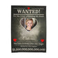 Personalized “WANTED” Love Soft Velveteen or Sherpa Blanket – Custom Photo, Name & Why Reward Poster